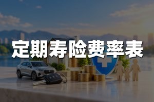 定期寿险费率表