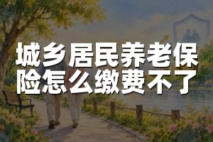 城乡居民养老保险怎么缴费不了