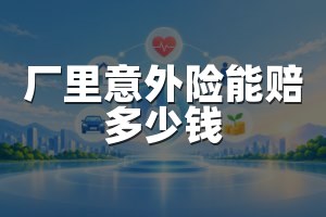 厂里意外险能赔多少钱