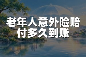 老年人意外险赔付多久到账