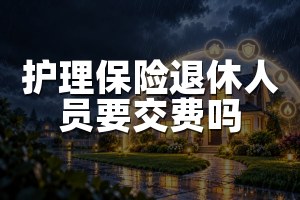 护理保险退休人员要交费吗