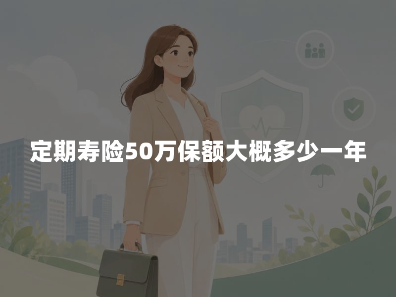 定期寿险50万保额大概多少一年？不同年龄定期寿险保费价格参考