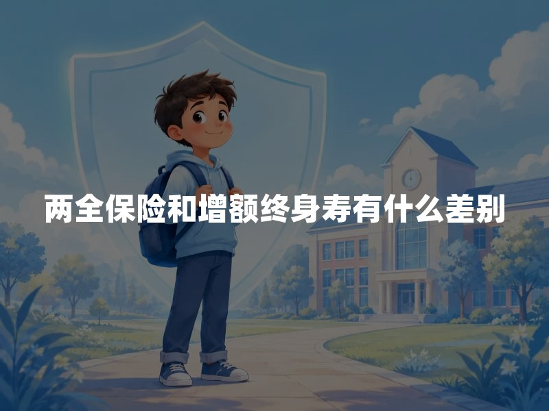 两全保险和增额终身寿有什么差别？保障期限、领取方式对比
