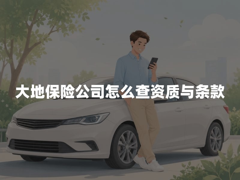 大地保险公司怎么查资质与条款：投保前核验清单