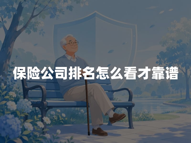 保险公司排名怎么看才靠谱：别盯名次，先核对监管口径与产品适配