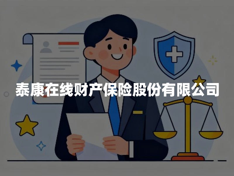 泰康在线财产保险股份有限公司：互联网保险公司的选择与判断框架