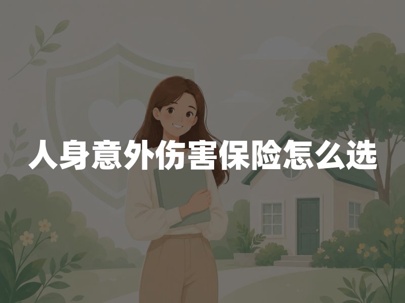 人身意外伤害保险怎么选：保障范围、免责条款与理赔材料清单