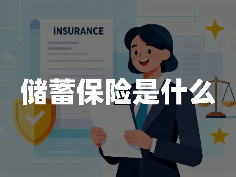 储蓄保险是什么？先分清存款、保障与投资再决定