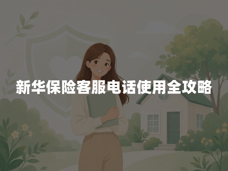 新华保险客服电话使用全攻略：从家庭保障三个维度看95567