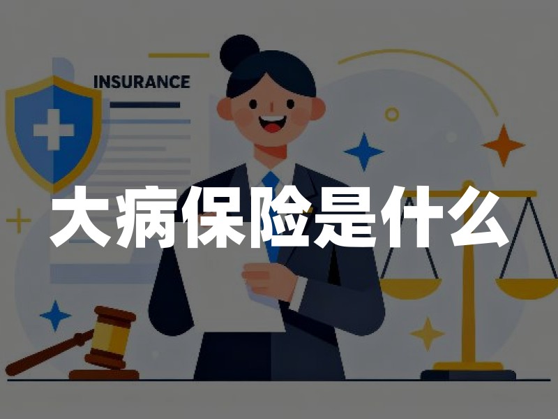大病保险是什么：与基本医保、医疗救助和商业重疾险怎么分工