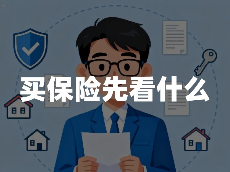 买保险先看什么：需求、条款边界与销售资质核验