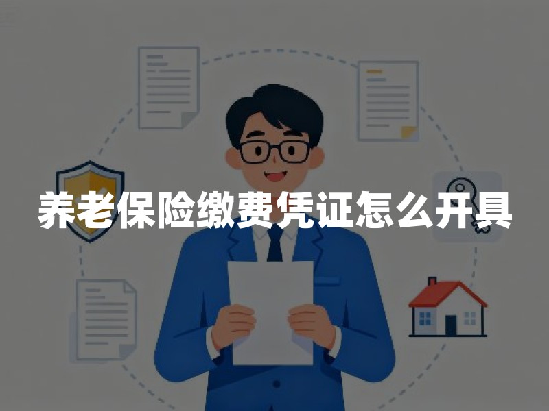 养老保险缴费凭证怎么开具？线上线下全流程与材料清单