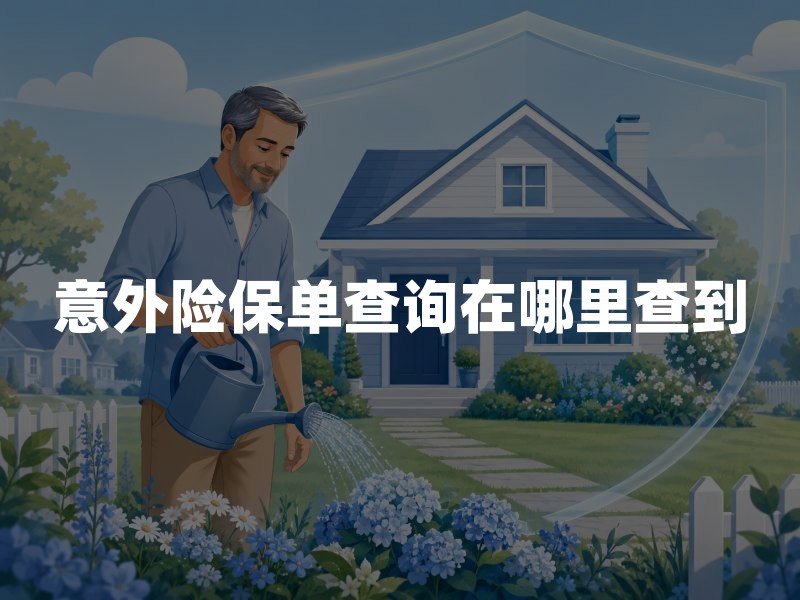 意外险保单查询在哪里查到？2026年意外险保单官方查询入口与查询方法