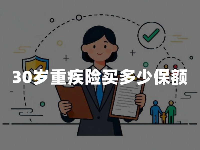 30岁重疾险买多少保额？2026年30岁买重疾险30万、50万还是100万权威指南