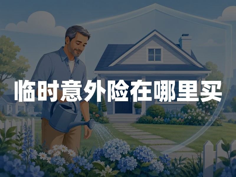 临时意外险在哪里买？2026年短期意外险投保指南
