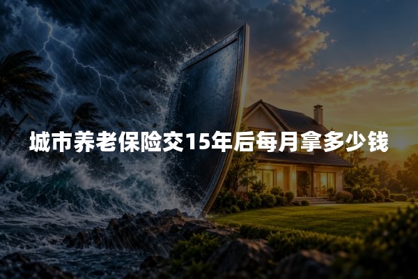 城市养老保险交15年后每月拿多少钱？2026年养老金计算详解