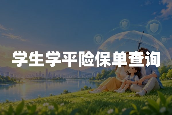 学生学平险保单查询：2026年学生平安保险查询入口及操作方法