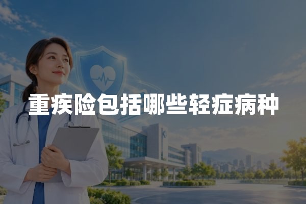 重疾险包括哪些轻症病种？常见轻症疾病与赔付条件