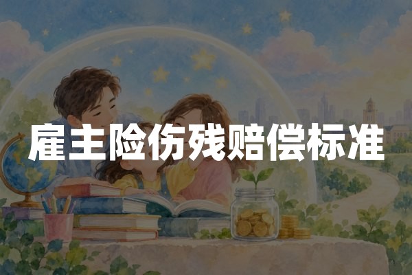 雇主险伤残赔偿标准：1至10级伤残怎么赔，能赔多少钱？