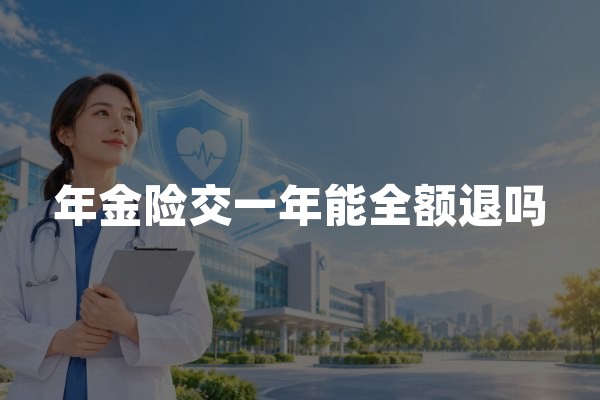 年金险交一年能全额退吗？别被“交完一年再决定”这句话误导